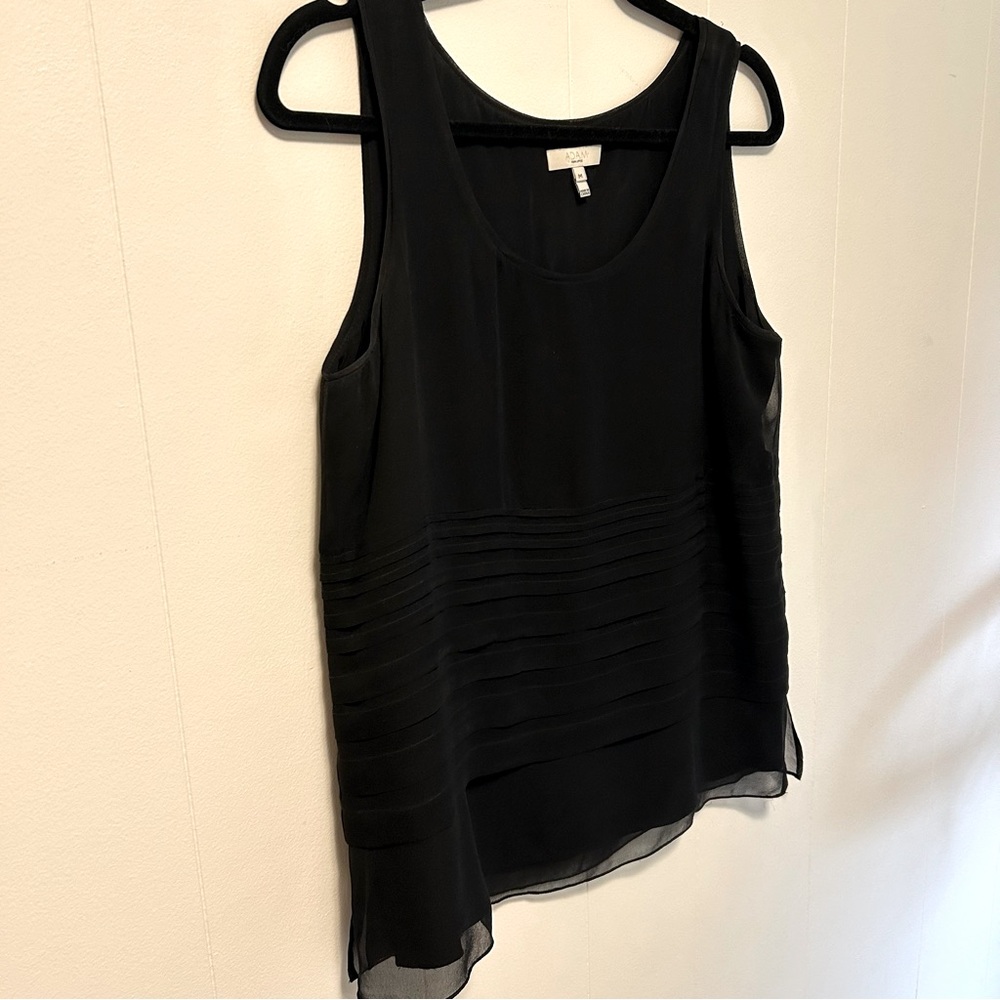 Adam Lippes Elegant Black Sleeveless Top